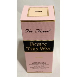 Too Faced Born This Way Oil Free Undetectable Foundation Shade SNOW 1oz / 30ml