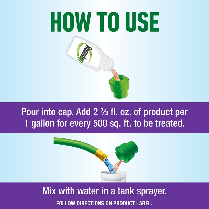 Roundup for Lawns₅ Concentrate for Use on Southern Grasses, Kills