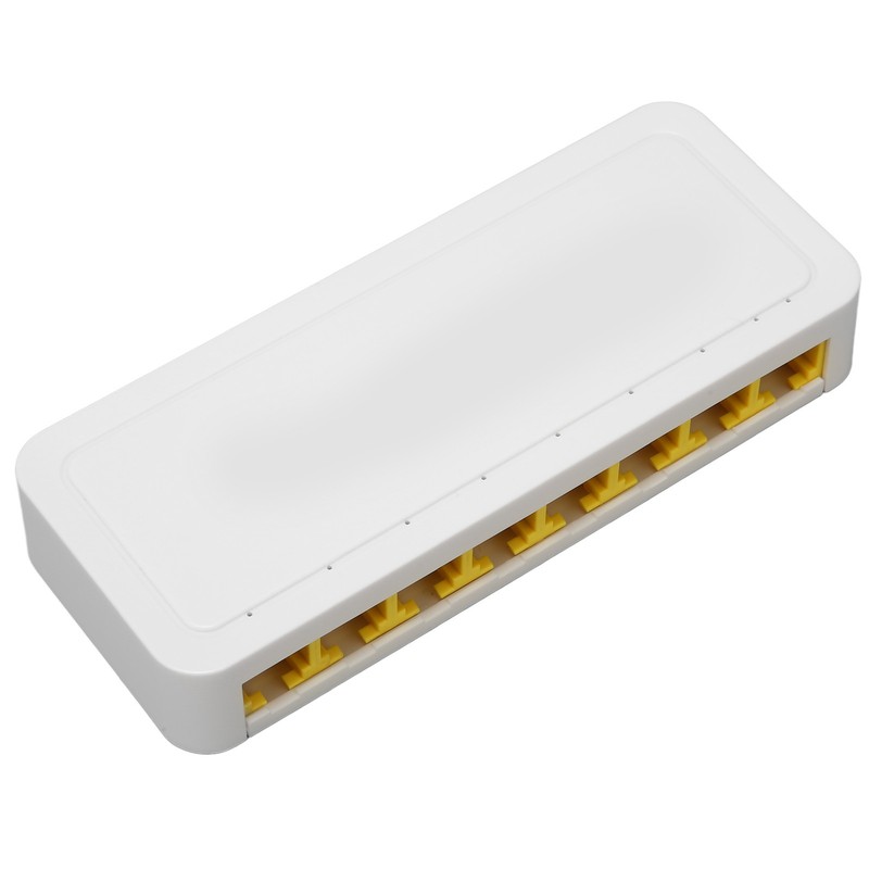 Gigabit Ethernet Switch 8 RJ45 Port Plug and Play Quiet