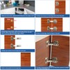 TamBee 1 Pair 45 Degree Hinges Soft Close Cabinet Corner