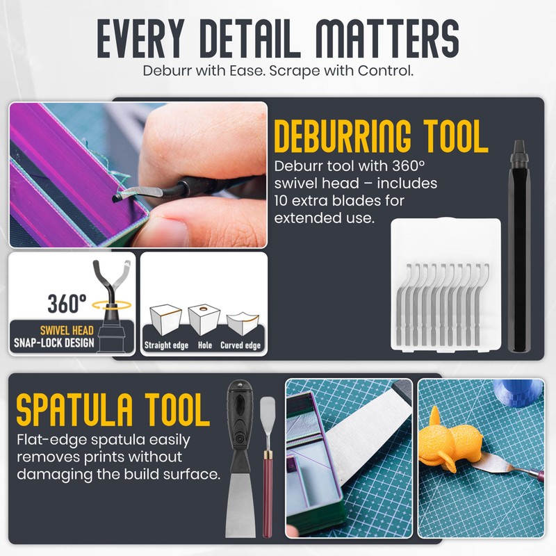 3D Printer - 64 Piece Tool Kit with Accessories -