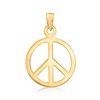 Ross-Simons 14kt Yellow Gold Peace Sign Pendant