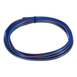 sourcing map 26 Gauge 4 Conductor Electrical Wire Tinned Copper Cable 15FT Flexible Stranded Hook-up Wire for LED Strips Lamps Residential Wiring Car Circuit