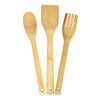 Bamboo Wood Kitchen Utensils Set - Kit of 3 Kitchen