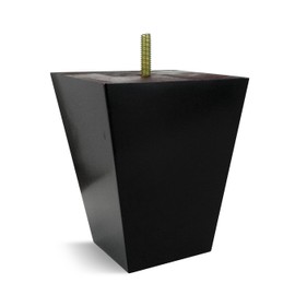 Elegent Upholstery 5" Tall Leg Espresso Black Tapered Bolt Sofa/Couch/Chair Wood Legs [5/16" Bolt] - Set of 4