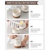 XELA Ceramic Butter Crock, The Original Reactive Two-Colour Glaze, Butter
