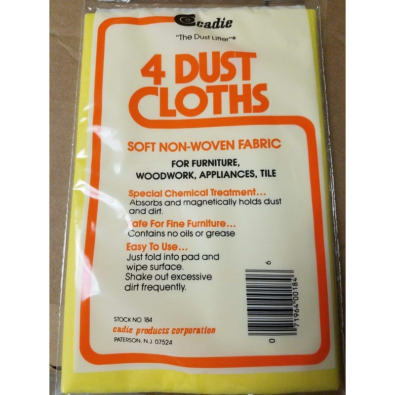 Economical Dust Cloths - Pre-Treated Dusting Fabric for Furniture, Woodwork,
