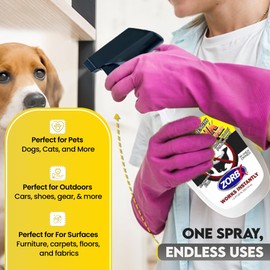 ZORBX Unscented Skunk Odor Remover Spray 24 FL Oz – Fast Acting Skunk Smell Removal - Extra Strength Pet Skunk Odor Remover for Dogs, House, Car, Clothes & Furniture