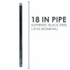 Pipe-Decor.com 1/2 in. X 18 in. Black Pipe 6 Pack