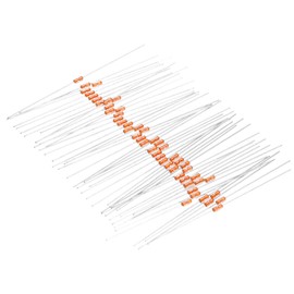 sourcing map 50pcs 5K Ohm NTC Thermistors Resistors, MF58 3950B 5% Thermistor Temperature Sensors