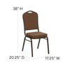 Flash Furniture HERCULES Series Crown Back Stacking Banquet Chair in