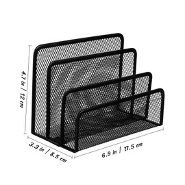 Operitacx Aufrechter Aktenorganisator Aus 4 Fächer Schreibtisch Organizer Für Briefe Zeitschriften Und Dokumente Platzsparend Und Stilvoll Ideal Für Büro Und Zuhause