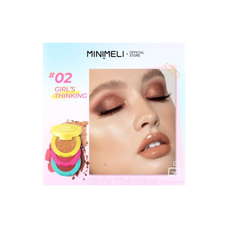 Paleta 3 en 1 de Maquillaje, Sombra, Rubor E Iluminador,