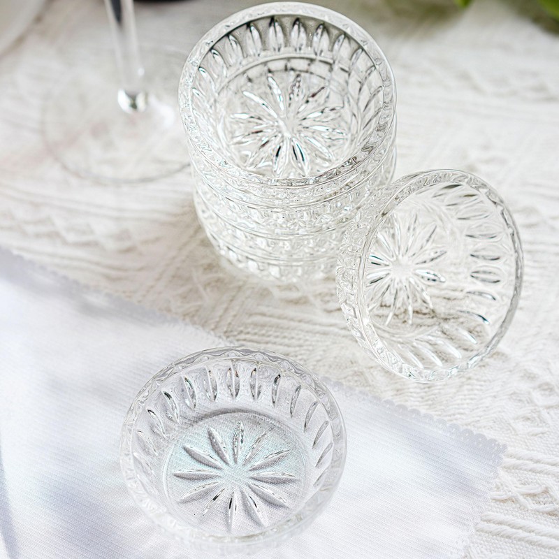 kanpura Mini Glass Bowls, Round Prep Bowl, Dishwasher Safe, Pinch