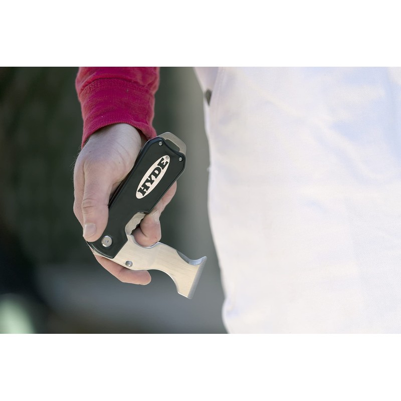 Hyde Dual Blade Folding Painter's Tool 5-In-1 Stainless Steel Folds