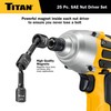 Titan 16294 25-Piece SAE Nut Driver Set, Nut Setter Set