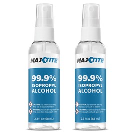 MaxTite 99.9% Isopropyl Alcohol - 2.3 fl oz Spray, 2 Pack - Made in The USA