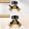 IPOW Brass Heavy Duty 2 Way Y Valve Garden Hose