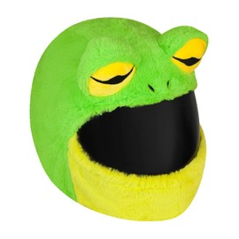 Moto Loot Helmet Cover for Motorcycle Helmet, Fun Rides and Gifts (Cover Only. Helmet Not Included) - Frog