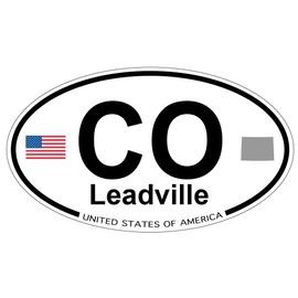 US Decal, Inc. Leadville, Colorado Oval Sticker