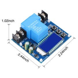 Low Voltage Cutoff Controller FORIOT DC 6-60V 30A Low Voltage Disconnect Protection Module with LCD Display Charging Discharging Controller Protection Switch Module