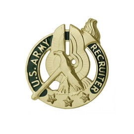 Insignia Depot Army Recruiter Gold Brite