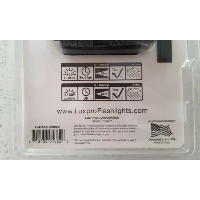 LUX - PRO Mechanic's Headlamp LUXPRO 235 Lumens LED Spot