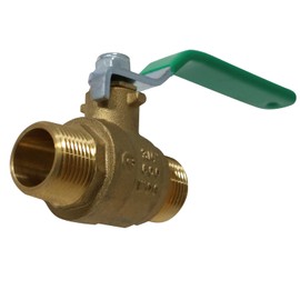 XFITTING 3/4 inch Male Ball Valve, /4 inch Male Ball Valve, Full Port 600 WOG, Water, Oil and Gas, Brass, 4-1-2=2XX, 2 Pieces