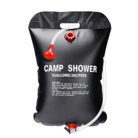 Outdoor Camping Shower Bag, Portable 5 Gallons/20L Solar Camp Shower Bag with On/Off Switchable Shower Head and Removable Hose for Camping Outdoor Traveling Hiking Beach Swimming Summer Shower