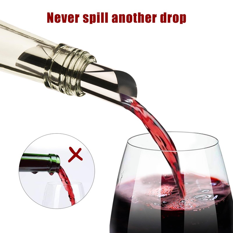Wine Pourer Disc,Silver Wine Pourer and Stopper Discs Aluminum Foil