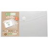 eco-eco DL 95% Recycled Clear Press Stud Popper Wallet, Plastic