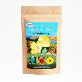 Created By Nature New Jersey Wildflower State Mix, 15 Flower Varieties, 50,000 Seeds