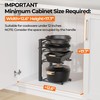 MUDEELA Pots and Pans Organizer under Cabinet 15.75" Tall, 4-Tier