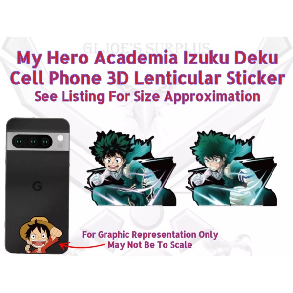 New Anime Tiny Lenticular Motion Flip Sticker My Hero Academia