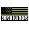 StickerSector REFLECTIVE Support Our Troops "Subdued Flag" Sticker FS2053-REF