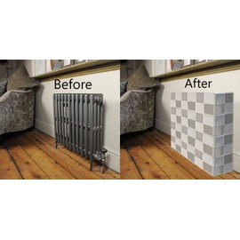 Ready Covers - Radiator Cover Heating Cabinet For Your Home And Office - Fits Most Small and Medium Size Radiators: WHITE - 30 Tiles! (30, White)