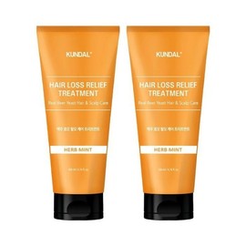 Kundal Brewer's Yeast Hair Loss Care Treatment 200ml / 쿤달 맥주효모 탈모 케어 트리트먼트 200ml X 2개입 코스트코 코와샵 - 허브민트 677076-HM