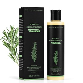 Rosemary Shampoo Hair Growth, Rosemary Hair Shampoo, Keratin Shampoo with Rosemary Extract for Fine, Oily & Thinning Hair, Gentle Scalp Care for Women and Men, Deep Cleansing Shampoo