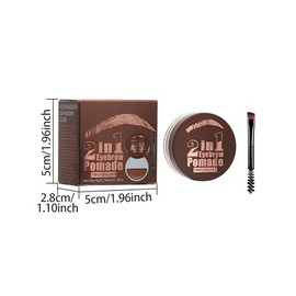 Erinde Lápiz Delineador de Ojos en Gel 2 en 1, con Delineador en Crema y un Pincel Delineador, Resistente al Agua y de Larga Duración, Alto Rendimiento del Color, a Prueba de Manchas,2#