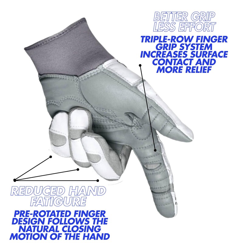 Bionic Gloves Golf Glove Reliefgrip 2.0 for Women (Silver, Medium,