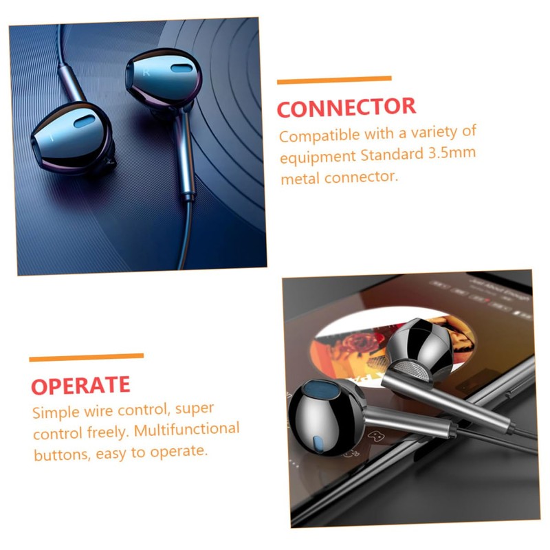 KONTONTY 1pc Gaming Earphone with Microphone Heavy Bass in Ear