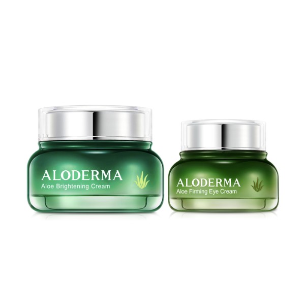 Aloderma Aloe Cream Set, 2 pieces - Brightening Cream, Firming