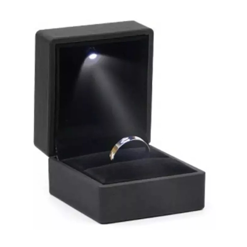 Para tus pies Caja Para Anillo De Compromiso Con Luz