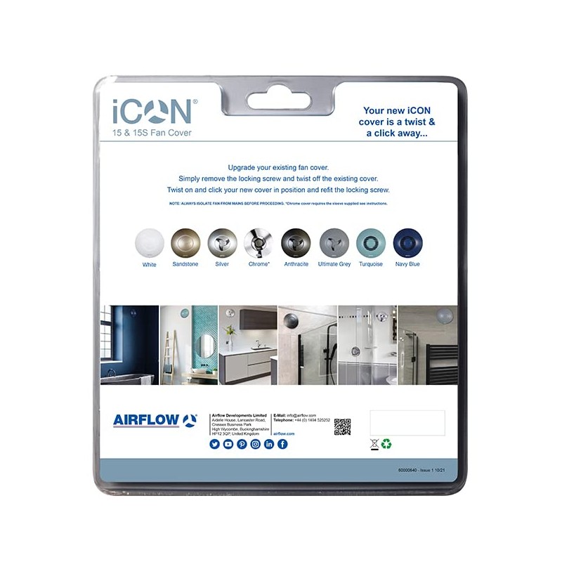 Airflow® iCON 60 Fan Cover in Elegant Ultimate Grey –