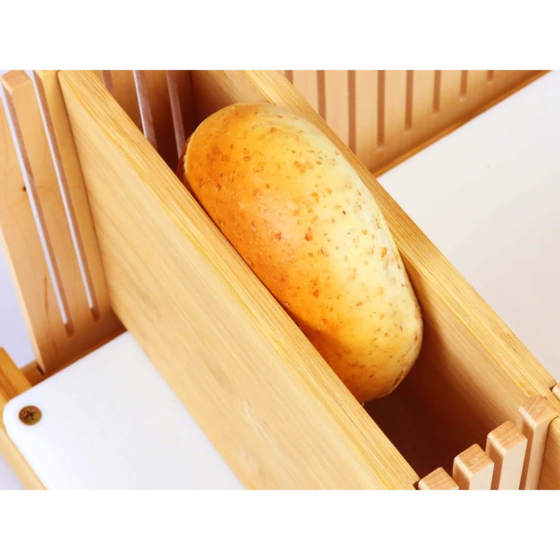 ABIOTO Bread Slicer for Homemade Bread - No Splinter with