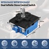 WPW10434452 W10434452 Dual Control Switch Compatible with Whirlpool,Infinite Switch W10434452,