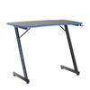 Gmaing Desk 35.4in PC Computer Desk, Blue Ergonomic Gaming Table