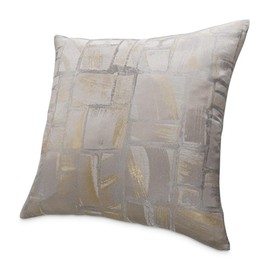 MICHAEL AMINI Ferrara 19x19 Square Fabric Accent Pillow in Gold in Set of 2