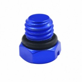Unbranded Billet Aluminum Air Bleeder Screw for GM 2001-17 Duramax Diesel Fuel Filter Blue