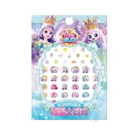 Season 6 Nail Stickers Diana Pink Princess 10 Pieces